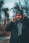 man, phone call, portrait, boss, business, call, communication, focused, expression, emotion, winter, outdoors