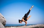 yoga, strength, woman, balance, balancing, fit, fitness, nature, young woman, fit woman, wellness, pose, yoga pose, posing, strength training, meditation, health, outdoors, beach, international yoga day